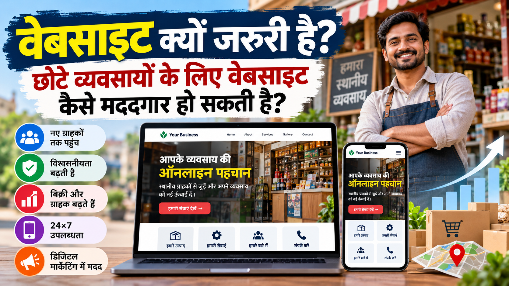 वेबसाइट क्यों जरूरी है? छोटे व्यवसायों के लिए वेबसाइट कैसे मददगार साबित  हो सकती है?